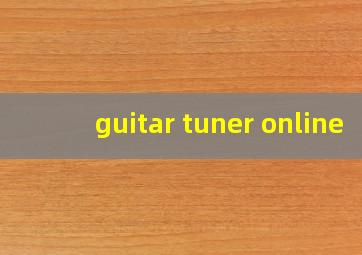 guitar tuner online